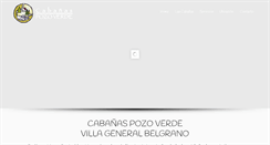 Desktop Screenshot of cabaniaspozoverde.com.ar